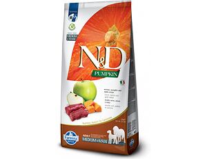 N&D Pumpkin DOG Adult M/L Venison & Apple 12kg