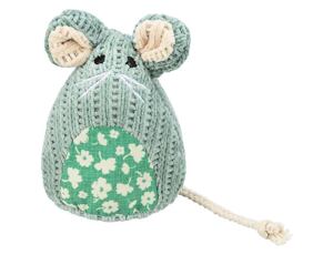 Trixie Myška tkaná sedící s catnipem 11 cm