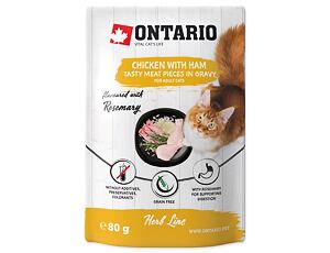 Ontario kapsička kuře se šunkou v omáčce 80g