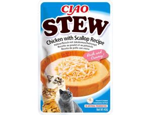 Inaba Ciao Stew kuře a hřebenatka 40g