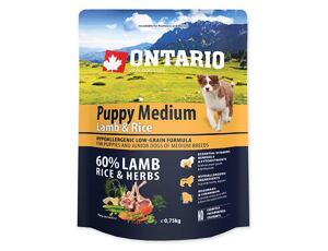 ONTARIO Puppy Medium Lamb&Rice 750g