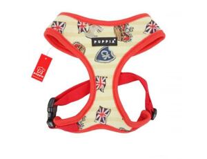 Puppia kšíry Britannia Harness A - červená