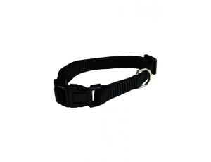 Nastavitelný obojek pro psy - nylon - 10 mm (20-30 cm) - černý