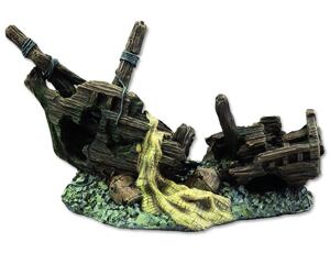 Dekorace Vrak lodi 22 cm