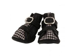 Puppia botičky pro psy Houndstooth(A-Type) - černé