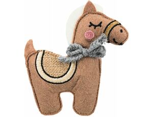 HORSE - kůň, šustící hračka pro kočky s catnipem 10cm