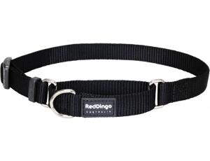 Red Dingo obojek polostahovací 30 - 44 cm - Černý