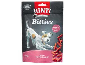 Pochoutka RINTI Extra Mini-Bits karotka + špenát 100g