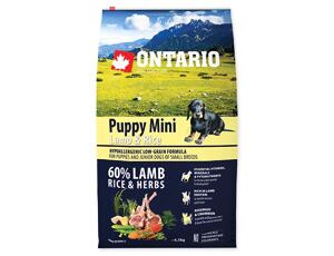 ONTARIO Puppy Mini Lamb&Rice 6,5kg