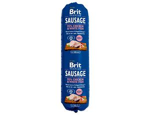 Salám BRIT Premium Sausage Chicken & White fish 800 g