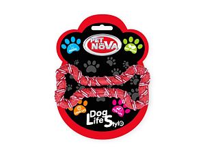 Pet Nova - Kost omotaná lanem červená