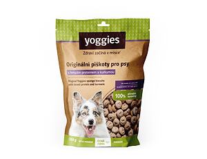 Yoggies hypoalergenní bezlepkové piškoty s hmyzím proteinem a kurkumou 150g