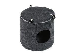 Závěsný domeček Luxury 15x15 cm - tmavě šedý