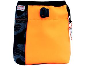 Pamlskovník softshell Splendor 15x15cm army-oranžová