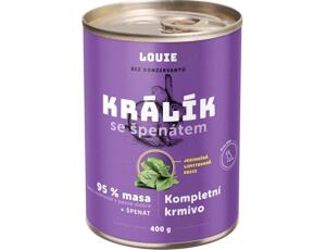 Louie Králik se špenátem 400 g