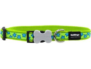 Red Dingo obojek se vzorem 24 - 37 cm, šířka 15 mm - Stars White