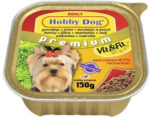 HobbyDog hovězí/játra 150 g