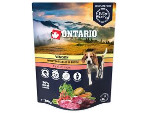 Kapsička ONTARIO Dog Venison with Vegetable in Broth 300 g