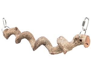 TRIXIE Přírodní závěsné "cikcak" bidýlko, dračí dřevo 36cm