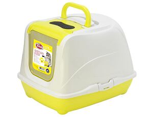 Kočičí toaleta Cat life plus 50cm žlutá