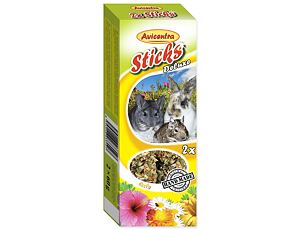 Tyčinky AVICENTRA s bylinkami pro velké hlodavce 2 ks