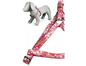Papillon postroj velký 46 - 75 cm se vzorem - Hula Hula růžový
