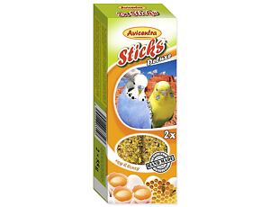 Tyčinky AVICENTRA s vejci s medem pro andulky 2 ks