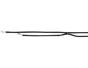 TRIXIE Vodítko CAVO kulaté prodlužovací S-M 2m/12 mm - černá