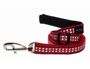 Red Dingo vodítko reflexní velké 1,8 m – červené