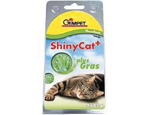 Shiny cat konz. Tuňák + kočičí tráva 2x70 g