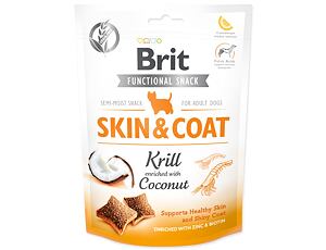 BRIT Care Dog Functional Snack Skin and Coat Krill 150g