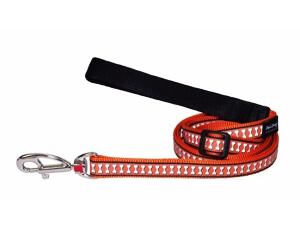 Red Dingo vodítko reflexní střední 1,8 m – oranžové