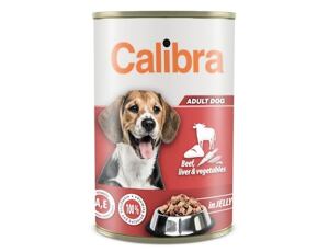 Calibra Dog konz.Beef,liver&veget. in jelly 1240 g