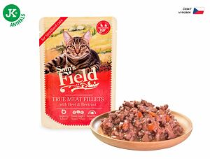 Sam's Field Fillets with Beef & Beetroot - kastrované kočky 85 g