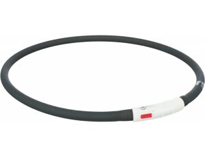 Flash USB svítící obojek 70 cm černý