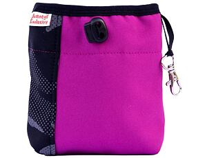 Pamlskovník softshell Splendor 15x15cm army-bordó