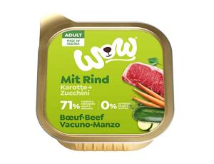 WOW Hovězí s karotkou a cuketou 150g