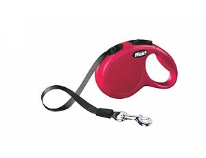 Flexi New Classic Tape (pásek), velikost XS 3m/12kg červená