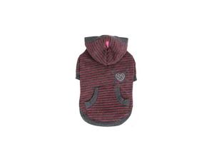 Pinkaholic Prime Hoodie psí svetr - šedý