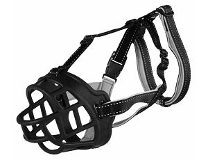 Trixie Silikonový náhubek FLEX M-L 31cm  černý