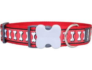 Red Dingo obojek reflexní 37 - 55 cm - červený