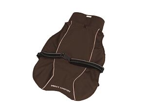 Pláštěnka Doggy Comfort BIG - hnědá 45 (S)