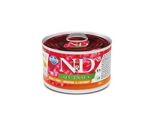 N&D DOG QUINOA Adult Herring & Coconut Mini 140g