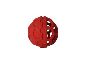 JW Hol - EE Děrovaný míč pískací - Treat N Squeak Medium Mix barev 9cm