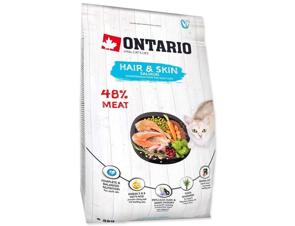 Ontario Cat Hair & Skin 2 kg