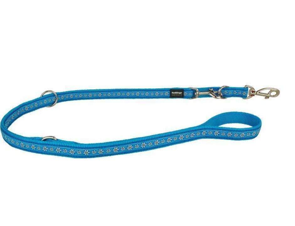 Vodítko velké přepínací 2 m – Daisy Chain Turquoise