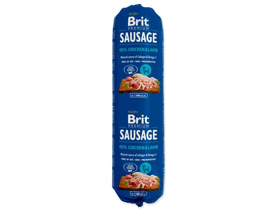 Salám BRIT Premium Sausage Chicken & Lamb 800 g