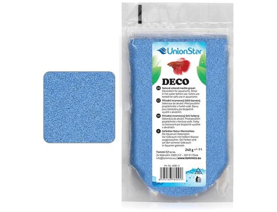 Betta akvarijní písek DECO sv.modrý 1 - 1,5mm, 240 g