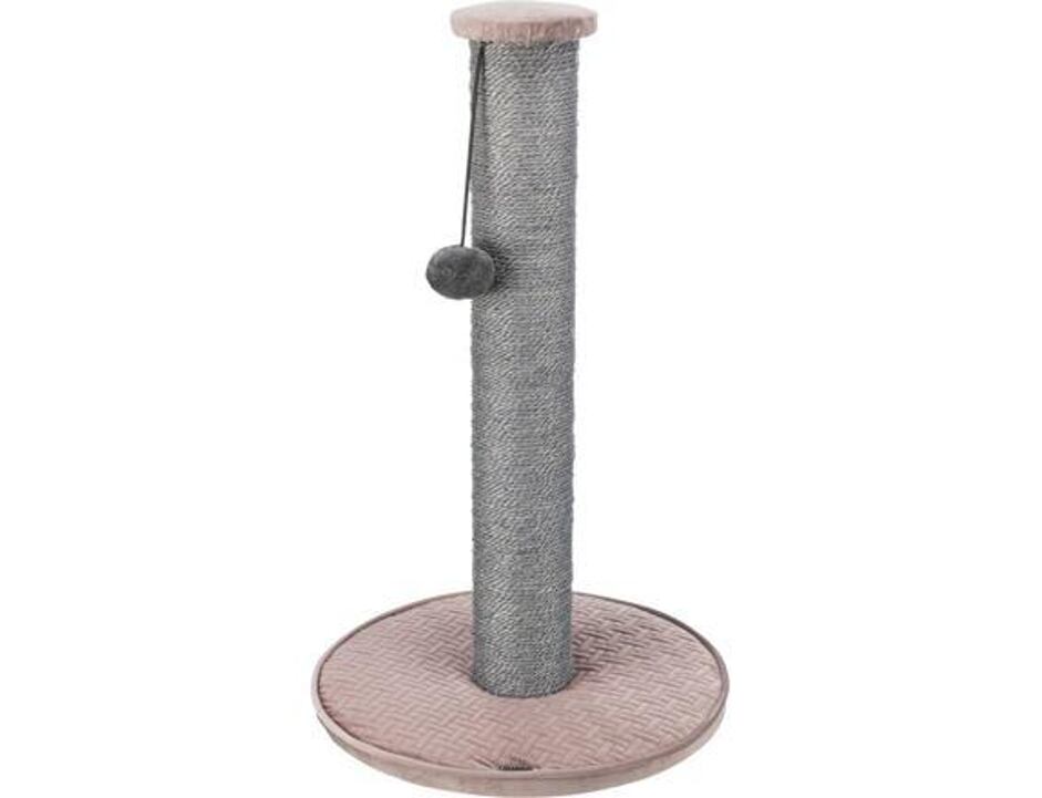 Škrabadlo LIVIA s bambulkou, starorůžová 64 cm