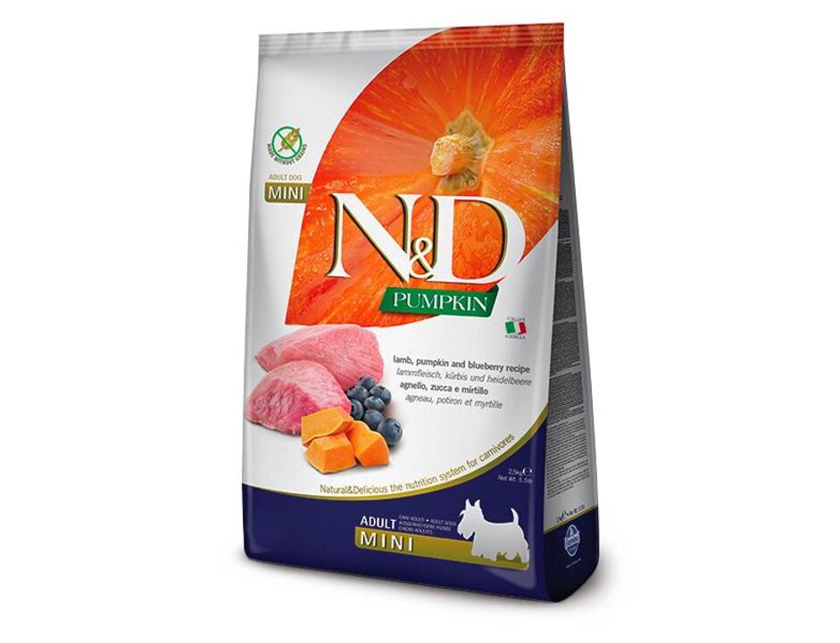 N&D Pumpkin DOG Adult Mini Lamb & Blueberry